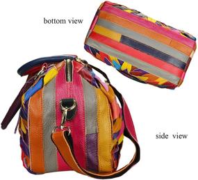 img 1 attached to 👜 Stylish Sibalasi Multicolor Leather Designer Women's Handbags & Wallets - Vibrant Totes for Fashionable Women