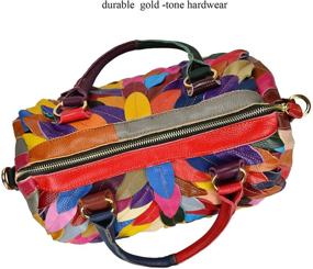 img 2 attached to 👜 Stylish Sibalasi Multicolor Leather Designer Women's Handbags & Wallets - Vibrant Totes for Fashionable Women