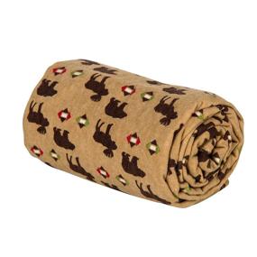 img 3 attached to 🐻 Cozy and Cute: Northwoods Animals Deluxe Flannel Swaddle Blanket