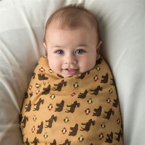 img 1 attached to 🐻 Cozy and Cute: Northwoods Animals Deluxe Flannel Swaddle Blanket