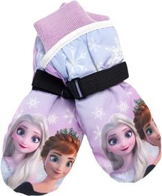 img 1 attached to Disney Girls' Insulated Snow Glove Set – Minnie Mouse/Frozen Winter Hat, Scarf, Mittens/Gloves (Toddler/Little Kid) - Enhanced SEO