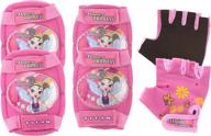 🌸 ultimate protection: titan flower princess multi-sport pink pad set – elbow, knee, and wrist guards (small-medium) logo