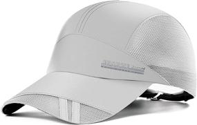 img 4 attached to 🧢 High-Performance Quick-Dry Mesh-Back Cooling Sun Hats for Golf, Cycling, Running, and Fishing