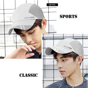 img 1 attached to 🧢 High-Performance Quick-Dry Mesh-Back Cooling Sun Hats for Golf, Cycling, Running, and Fishing