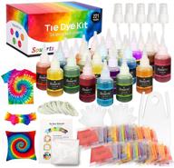 🎨 doreenbow tie dye kit - set of 26 vibrant colors for diy tie dyeing on clothes & t-shirts - includes rubber bands, gloves, and spray nozzles - perfect for school events, parties & all ages logo