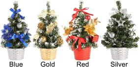 img 1 attached to Artificial Christmas Tabletop Ornaments Decoration Seasonal Decor and Trees