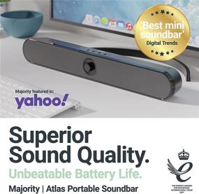 img 3 attached to 🔊 Majority Atlas Bluetooth Sound Bar - 20 Watts, Multi-Connection, Portable, 8-Hour Battery Life