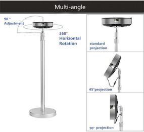 img 3 attached to 📽️ Ivosmart Adjustable Floor Stand Holder for Projector - Elevating Height with Tilt/Swivel Bracket