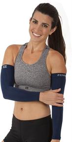 img 3 attached to 👕 Men and Women's Zensah Compression Arm Sleeves - Sun Protection, UV Resistance, Thermal Regulation