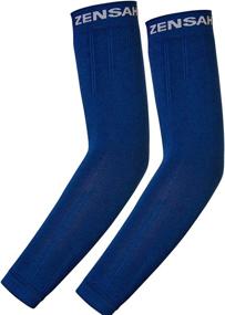 img 4 attached to 👕 Men and Women's Zensah Compression Arm Sleeves - Sun Protection, UV Resistance, Thermal Regulation