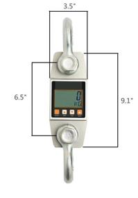 img 3 attached to 🎯 Hyindoor 3000kg/6000lb Digital Hanging Scale: Industrial Heavy Duty Crane Scale with Smart High Accuracy Electronic Technology