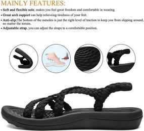 img 1 attached to 👣 SERIMINO Women's Water Walking Sandals: Waterproof, River Beach Hiking Comfort for the Modern Woman