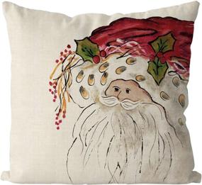 img 4 attached to Christmas Pillow Pillowcase Decorative Cushion