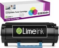 🖨️ limeink high yield black laser toner cartridge replacement for dell s2830dn s2830 2830 dn 2830dn smart series printer ink logo