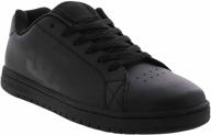 👟 dc gaveler athletic shoes for men - black & orange, size 10.5 logo