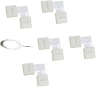 enhance your lighting setup with 5-pack white cut-end connectors for philips hue lightstrip plus logo