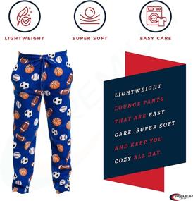 img 3 attached to 🔥 Premium Baseball Pajamas with Pockets - Men's Clothing and Sleepwear