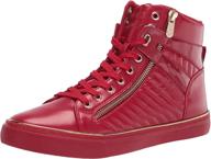 guess mens million sneaker red men's shoes logo