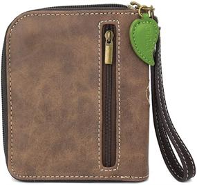 img 2 attached to CHALA Zip Around Wallet Sunflower Brown Women's Handbags & Wallets and Wallets