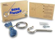 🏓 getmovin sports hook and ring swing diy kit - stainless steel hardware - nylon string ring toss game - indoor/outdoor fun, endless hours of entertainment! логотип