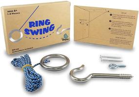 img 4 attached to 🏓 GETMOVIN SPORTS Hook and Ring Swing DIY Kit - Stainless Steel Hardware - Nylon String Ring Toss Game - Indoor/Outdoor Fun, Endless Hours of Entertainment!