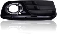 runmade front bumper lower passenger side fog light grill - compatible with audi q5 2013-2015 logo