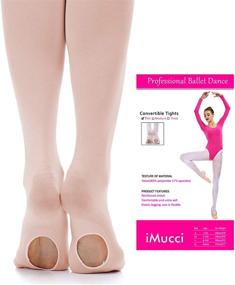 img 3 attached to IMucci Pairs Ballet Dance Tights Sports & Fitness