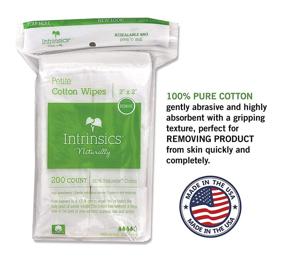 img 2 attached to 🧻 Intrinsics Petite Cotton Wipes - Small-Sized, Absorbent 4-ply 100% Cotton, 200 Count