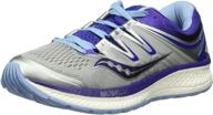 👟 saucony azura women's sneaker - classic white/grey design, size 7 m us logo