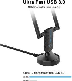 img 1 attached to Blueshadow USB Wi-Fi Adapter for PC | Dual 💻 Antennas, 5GHz/1300Mbps+2.4GHz/600Mbps | Ideal for Desktop Laptop Windows 10/8.1/8/7/XP, MAC (1900Mbps)
