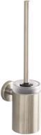 🚽 hansgrohe toilet brush with holder - easy installation 15-inch modern coordinating accessories in brushed nickel, 40522820 logo