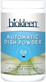 img 1 attached to 🌿 Biokleen Free & Clear Dishwashing Detergent: Phosphate & Chlorine Free, Eco-Friendly, 128 Loads, Powder, Concentrated, No Artificial Fragrance or Colors – Packaging May Vary