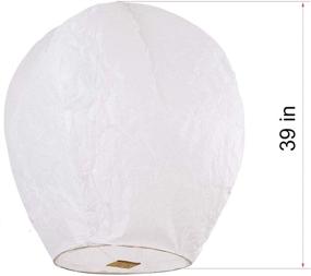 img 2 attached to ✨ Premium 6/8/21/29 Pack Sky Lanterns: Eco-Friendly, Biodegradable, Perfect for Weddings, Birthdays, Memorials, and More! Enhanced Safety with Flame Retardant Paper (White) - 6-Pack