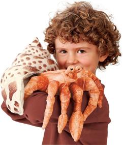 img 1 attached to Folkmanis Hermit Crab Hand Puppet: A Fun and Interactive Toy for Imaginative Play