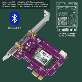 img 2 attached to NETELY Bluetooth ПК 2 4ГГц 2400Мбит AX200NGW