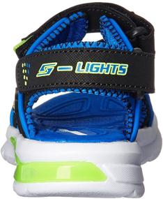 img 2 attached to Skechers Мальчиковые сандалии 90558L черные мальчики обувь