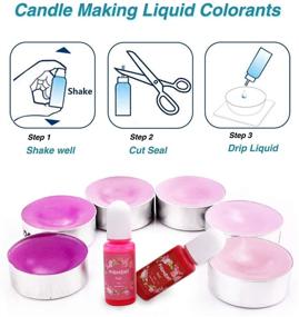 img 1 attached to Spedtees Candle Dye - High-Quality Liquid Candle Dye Kit with 20 Vibrant Colors for DIY Candle Making Supplies