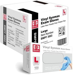 img 1 attached to Latex-Free & Powder-Free Medical Synmax Vinyl Exam Gloves - Large, BMPF-3003 (Case of 1,000)