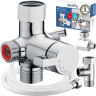 🚽 sontiy hot and cold bidet mixing valve kit: warm bidet t-adapter metal t valve with brass tee connector for bidet toilet seat attachment and handheld bidet sprayer - anti leak logo