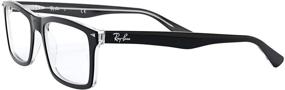 img 2 attached to 🕶️ Stylish Ray Ban RX5287 Eyeglasses in Black Transparent: A Sleek and Modern Eyewear Choice