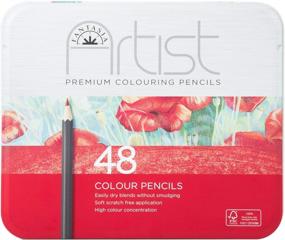 img 2 attached to 🖍️ Fantasia Color PENCL 48/PKG by Silverlead: Enhance Your Artistic Vision with One-Size Pens