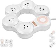 flexible protector outlets office travel power strips & surge protectors logo