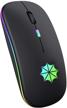 🖱️ cutting-edge bluetooth mouse for mac, windows, chromebook & ipad – black led mouse with star logo logo