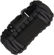 black para cord watch band by survco tactical logo