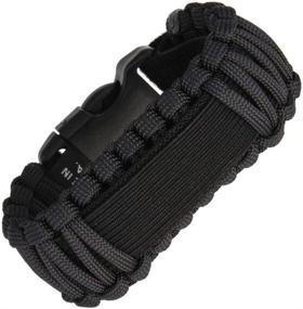 img 1 attached to Black Para Cord Watch Band by Survco Tactical