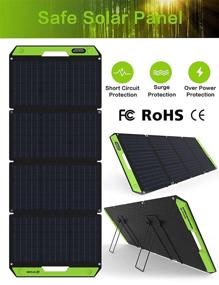 img 2 attached to 🔋 Topsolar 100W Foldable Solar Panel Battery Charger Kit - Ideal for Portable Generators, Power Stations, Cell Phones, 12V Cars, Boats, RVs, Trailers - Supports Dual 5V USB and 19V DC Output