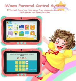 img 3 attached to 📱 Tokecy 8 Inch Kids Tablet with IWAWA Parental Control, Android 11, HD Display, 2GB+16GB, WiFi, Bluetooth, Dual Camera - Educational Games & Learning for Boys and Girls (Red)