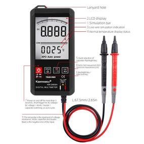 img 2 attached to Kaemeasu Mini Touch Digital Multimeter KM-DM06A - Ultra-Thin Pocket Electronic Repair Tools with Big Screen Auto Recognition