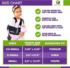 img 1 attached to 🩺 Premium Pediatric Kids Medical Shoulder and Arm Sling – Adjustable Neck Support for Children – Thumb Loop & Added Stability – Blue