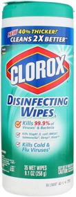 img 4 attached to 🌿 Double the Freshness: 2 Sets of Fresh Scent Disinfecting Wet Wipes, Cloth, 35/Canister